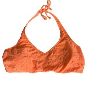 Ninety Nine Girls Juniors Orange Floral Bikini Top Sz XXL